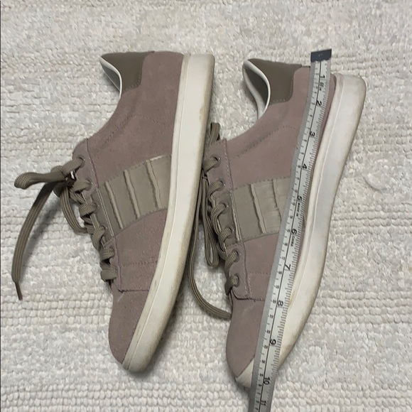 SAM EDELMAN Taupe Marquette Lace Up Casual Sneaker - Picture 4 of 6